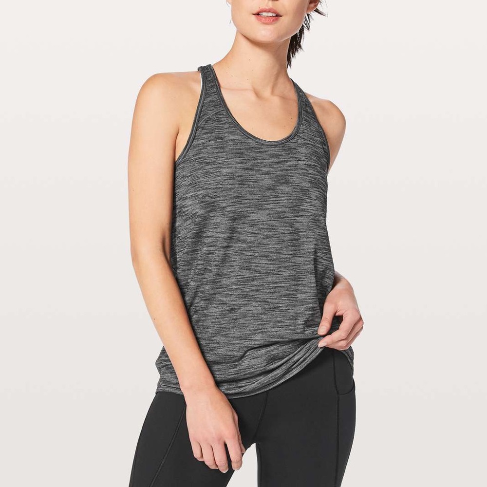 Lululemon Essential Tank - Heathered Black - Picture 1 of 5
